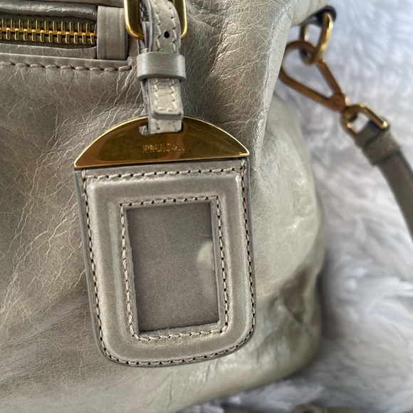 Authentic Prada Vitello Shine Baulleto Bag- Used Condition As Is - with COA - Picture 4 of 17